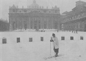 1985 sneeuw in Rome