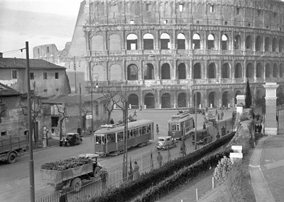 Het Colosseum van Scipione: een tekening