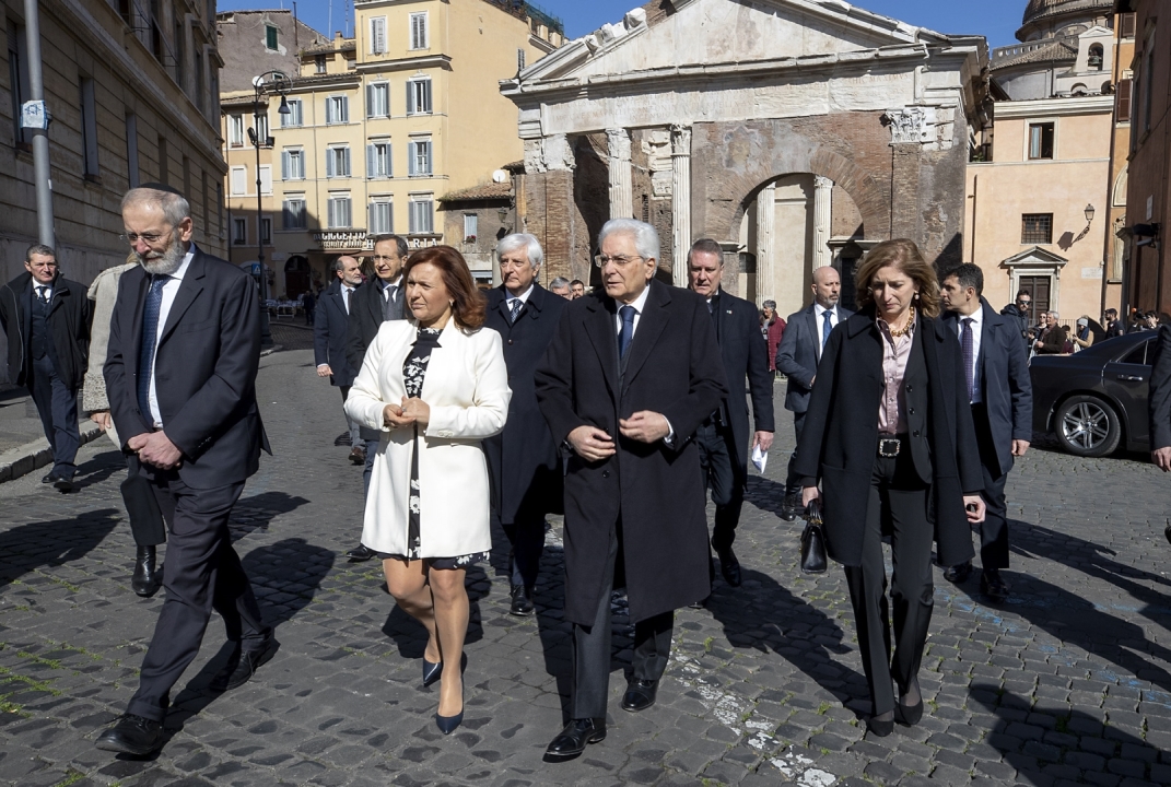 Grote Synagoge verwelkomde President Sergio Mattarella