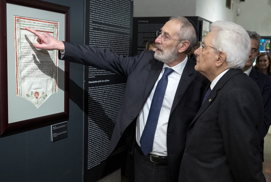 Grote Synagoge verwelkomde President Sergio Mattarella